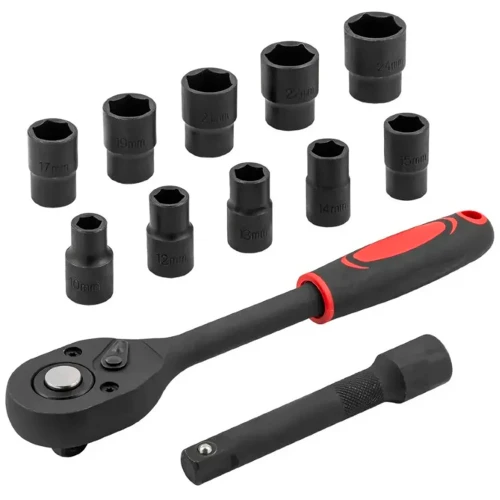 Набір головок ударних з тріскачкою FORCEKRAFT 1/2" 10–24 мм (12 од.) FK-012-5K (СТ-00184108)