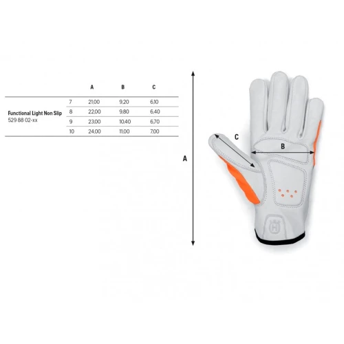 Рукавички Husqvarna Functional Light Non-slip розмір L / р.9 (5298802-09)