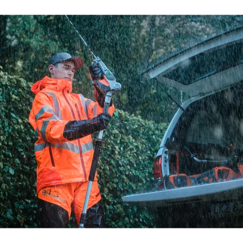 Штани робочі від дощу Husqvarna Vent High Viz розмір S 46 – 48 (5976627-46)