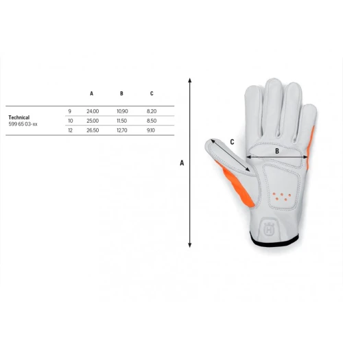 Перчатки Husqvarna Technical размер XL / р.10 (5996503-10)