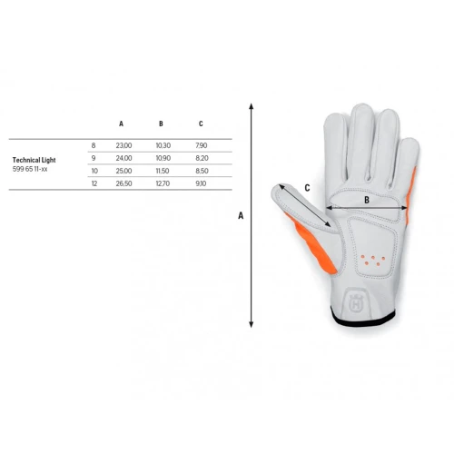 Рукавички Husqvarna Technical Light розмір L / р.9 (5996511-09)