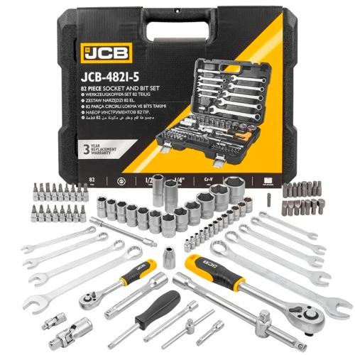 Набор инструментов JCB Tools JCB-4821-5 1/2", 1/4" 82 предмета