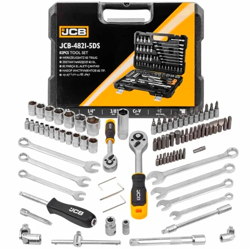 Набор инструментов JCB Tools JCB-4821-5DS 3/8", 1/4" 82 предмета