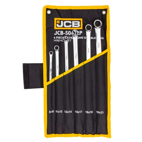 Набір накидних прямих подовжених ключів JCB Tools JCB-50622P 8–21 мм 6 предметів
