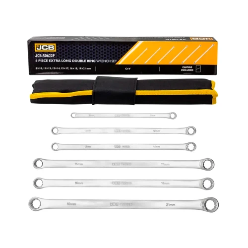 Набір накидних прямих подовжених ключів JCB Tools JCB-50622P 8–21 мм 6 предметів