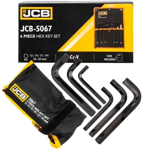 Набір Г-подібних ключів JCB Tools Hex JCB-5067 12–24 мм 6 предметів