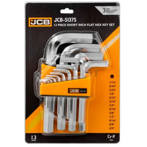 Набір Г-подібних ключів JCB Tools Hex JCB-5137S 1/16-3/4" 13 предметів