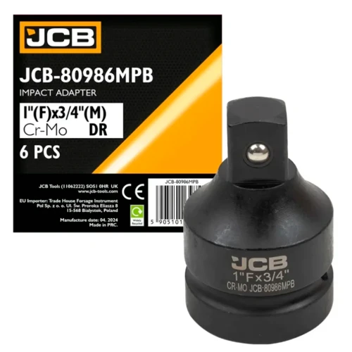 Ударный адаптер JCB Tools JCB-80986MPB c 1" на 3/4"