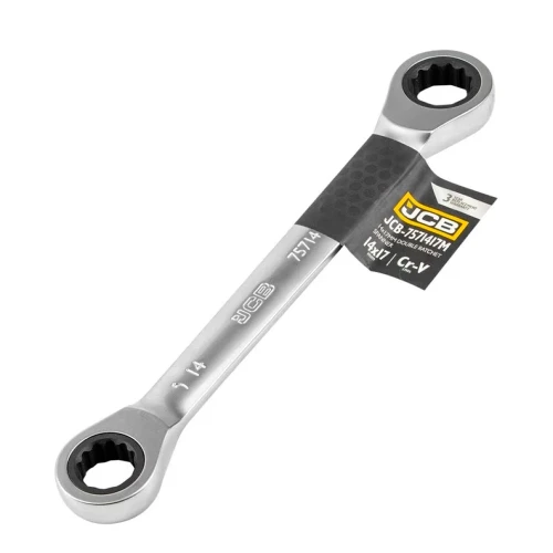 Ключ накидной с трещоткой JCB Tools 14*17 мм JCB- 7571417M (СТ-00163199)