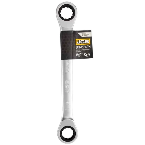 Ключ накидной с трещоткой JCB Tools 16*17 мм JCB- 7571617M (СТ-00163200)