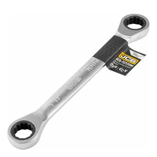 Ключ накидной с трещоткой JCB Tools 17*19 мм JCB- 7571719M (СТ-00163201)
