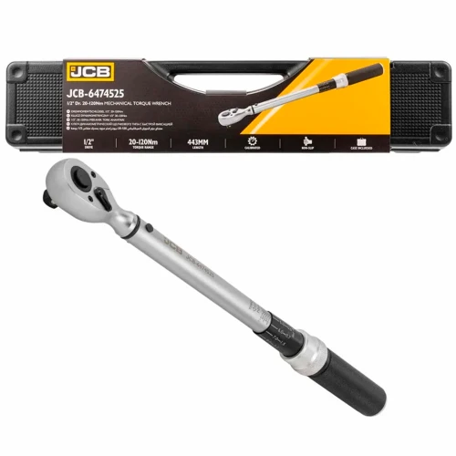 Ключ динамометричний JCB Tools 1/2" JCB-6474525 20–120 Нм 443 мм