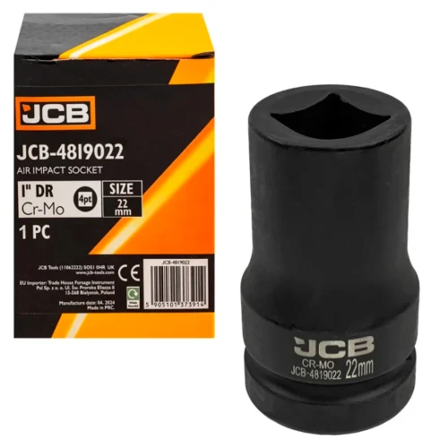 Головка торцева ударна для футорки JCB Tools 1" 22 мм JCB-4819022 (СТ-00169583)