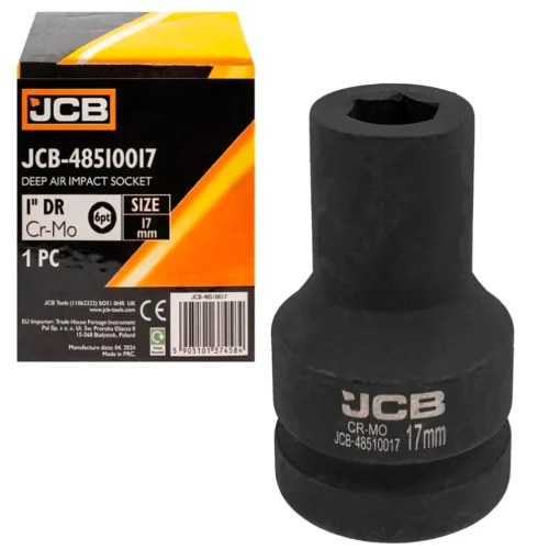 Головка торцева ударна подовжена JCB Tools 1" 17 мм JCB-48510017 (СТ-00169586)