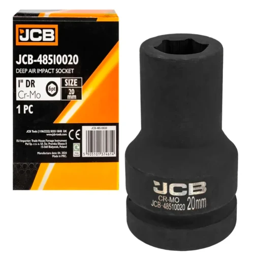Головка торцева ударна подовжена JCB Tools 1" 20 мм JCB-48510020 (СТ-00169588)