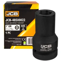 Головка торцева ударна подовжена JCB Tools 1" 22 мм JCB-48510022 (СТ-00169589)