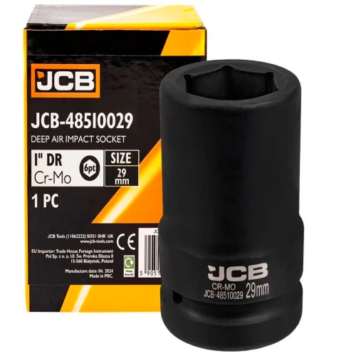 Головка торцева ударна подовжена JCB Tools 1" 29 мм JCB-48510029 (СТ-00169594)