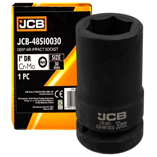Головка торцева ударна подовжена JCB Tools 1" 30 мм JCB-48510030 (СТ-00169595)