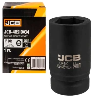Головка торцева ударна подовжена JCB Tools 1" 34 мм JCB-48510034 (СТ-00169596)