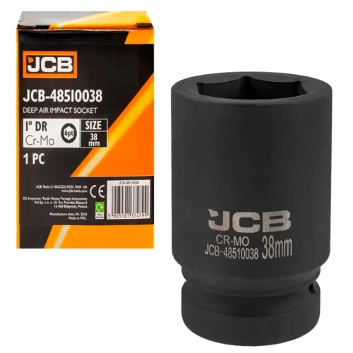 Головка торцева ударна подовжена JCB Tools 1" 38 мм JCB-48510038 (СТ-00169600)