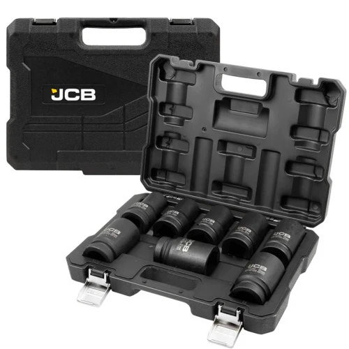 Набір головок ударних подовжених JCB Tools 1" 22–41 мм (8 од.) JCB-8081-5MPB (СТ-00169795)