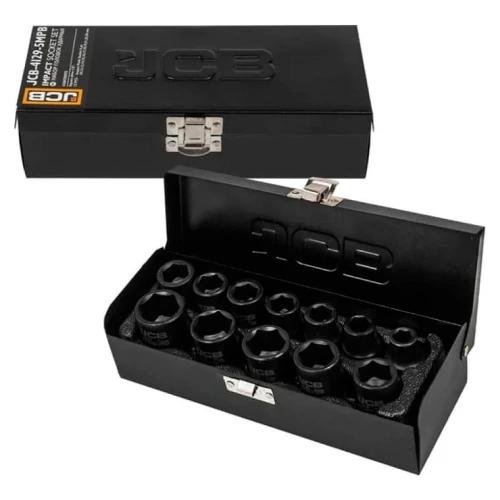 Набір головок ударних JCB Tools 1/2" 10–24 мм (12 од.) JCB-4129-5MPB (СТ-00172467)
