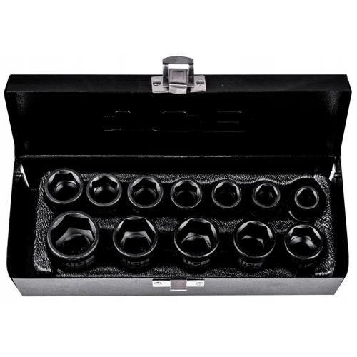 Набір головок ударних JCB Tools 1/2" 10–24 мм (12 од.) JCB-4129-5MPB (СТ-00172467)