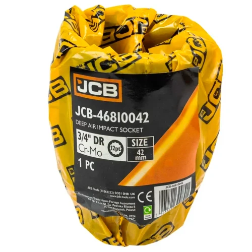 Головка торцева ударна подовжена JCB Tools 3/4" 42 мм JCB-46810042 (СТ-00172599)