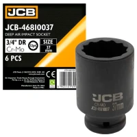 Головка ударная торцевая удлиненная JCB Tools JCB-46510037 3/4" 37 мм