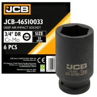 Головка ударная торцевая удлиненная JCB Tools JCB-46510033 3/4" 33 мм