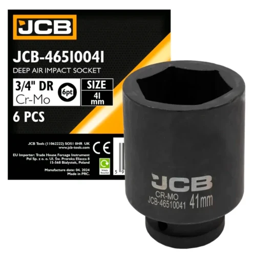 Головка торцева ударна подовжена JCB Tools 3/4" 41 мм JCB-46510041 (СТ-00172693)