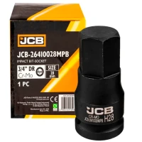 Головка ударна JCB Tools HEX 3/4" 28 мм JCB-26410028MPB (СТ-00172700)