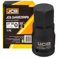 Ударна головка JCB Tools HEX 3/4" 29 мм JCB-26410029MPB (СТ-00172702)