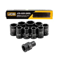 Набір подовжених ударних головок JCB Tools 1/2" 10–24 мм (10 шт.) JCB-4109-5MPB (СТ-00173877)