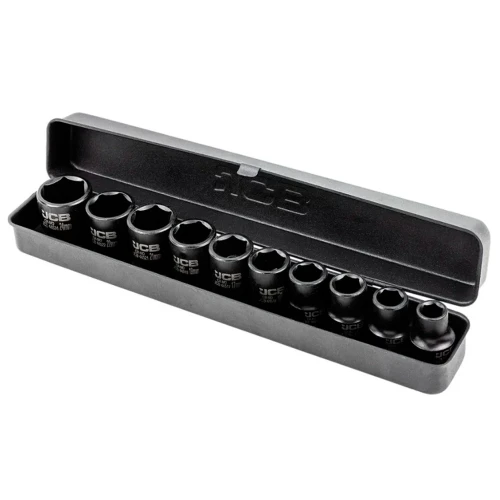 Набор головок ударных удлиненных JCB Tools 1/2" 10-24 мм (10 ед.) JCB-4109-5MPB (СТ-00173877)