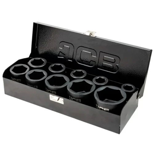 Набір головок для ударних подовжених ключів JCB Tools 3/4" 17-46 мм (10 од.) JCB-6101-5MPB (СТ-00173878)