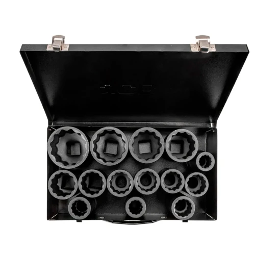 Набір головок ударних подовжених JCB Tools 1" 22–60 мм (14 од.) JCB-8152-9MPB (СТ-00176602)