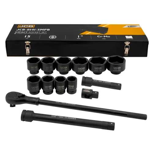 Набор ударных инструментов JCB Tools 1" JCB-8141-5MPB 36-80 мм 15 предметов