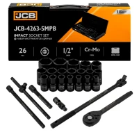 Набор ударных инструментов JCB Tools 1/2" JCB-4263-5MPB 8-32 мм 26 предметов