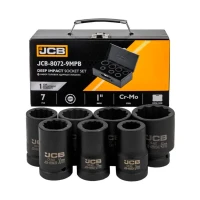 Набор головок ударных удлиненных JCB Tools 1" 24-46 мм (7 ед.) JCB-8072-9MPB (СТ-00188171)