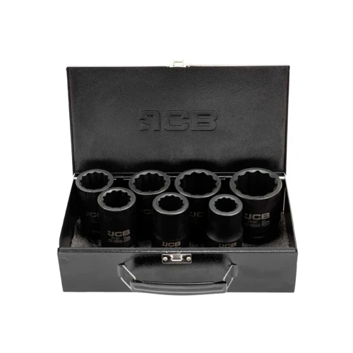 Набір головок ударних подовжених JCB Tools 1" 24–46 мм (7 од.) JCB-8072-9MPB (СТ-00188171)