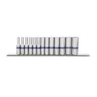 Набір глибоких торцевих головок King Tony 1/4 "DR 4-14 мм (13 шт) (2311MR)