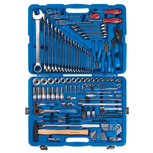 Набір інструментів універсальний 1/4"+1/2" King Tony з тріскачками (128 одиниць) (7528MR01)