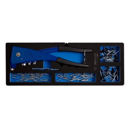 Пістолет заклепувальний KING TONY з комплектом заклепок (120 шт) (9-21-20-07MRV)