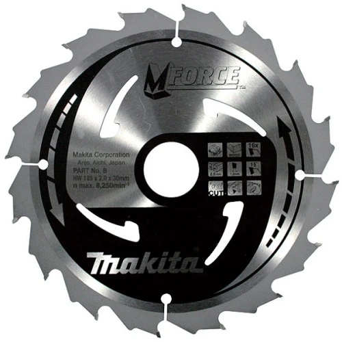 Пиляльний диск Makita MForce 165 мм 16 зубів (B-07901)