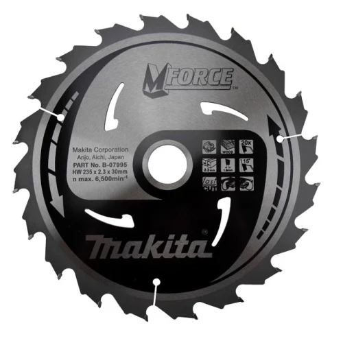 Пильный диск Makita MForce 235 мм 20 зубьев (B-07995)