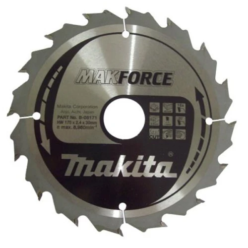 Пиляльний диск Makita MAKForce 170 мм 16 зубів (B-08171)