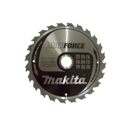 Пиляльний диск Makita по дереву MAKForce 230x30 мм 24Т (B-08383) 