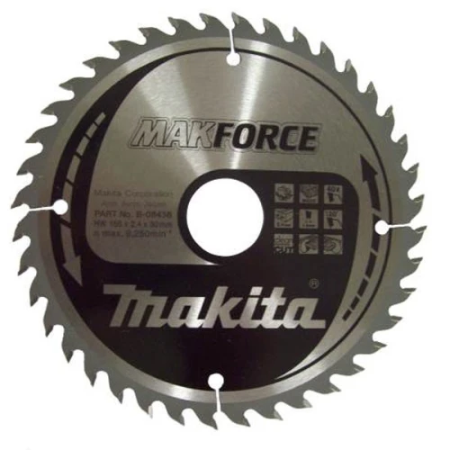 Пиляльний диск Makita MAKForce 165 мм 30 зубів (B-08436)