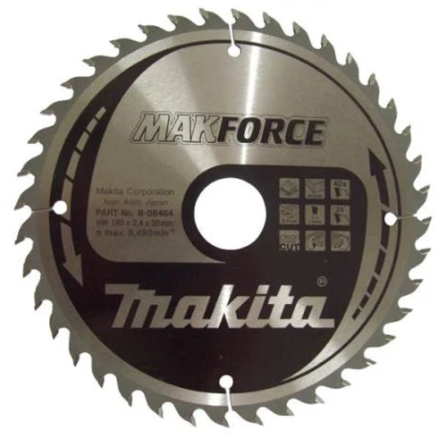 Пиляльний диск Makita MAKForce 180 мм 40 зубів (B-08464)